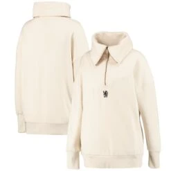 Chelsea Leisure 1/4 Zip Sweat - Oatmeal - Womens