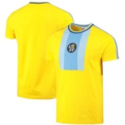Chelsea Retro 98 Panel Detail T-Shirt - Yellow/Blue - Mens