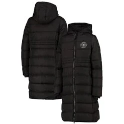 Chelsea Chelsea Long Padded Coat - Black - Girls