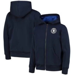 Chelsea Core Zip Through Hoodie - Navy - Boys