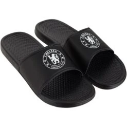 Chelsea Crest Sliders - Black - Mens
