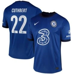 Nike Chelsea Cup Home Stadium Shirt 2020-21 With Cuthbert 22 Printing