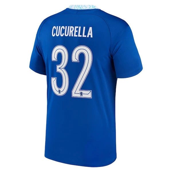 Nike Chelsea Cup Home Stadium Shirt 2022-23 - Kids With Cucurella 32 Printing 5 Nike Chelsea Cup Home Stadium Shirt 2022-23 - Kids With Cucurella 32 Printing - Image 3
