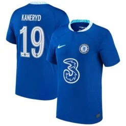 Nike Chelsea Cup Home Stadium Shirt 2022-23 - Kids With Kaneryd 19 Printing