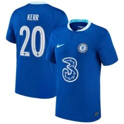 Nike Chelsea Cup Home Stadium Shirt 2022-23 - Kids With Kerr 20 Printing
