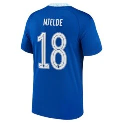 Nike Chelsea Cup Home Stadium Shirt 2022-23 - Kids With Mjelde 18 Printing -Nike Store chelsea cup home stadium shirt 2022 23 kids with mjelde 18 printing ss4 p 13320423pv 2u jsmuqgndlkzb5ypmu22av e53c24a9e46c48e09f433bf660f97472