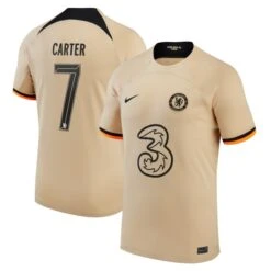 Nike Chelsea Cup Third Stadium Shirt 2022-23 - Kids With Carter 7 Printing