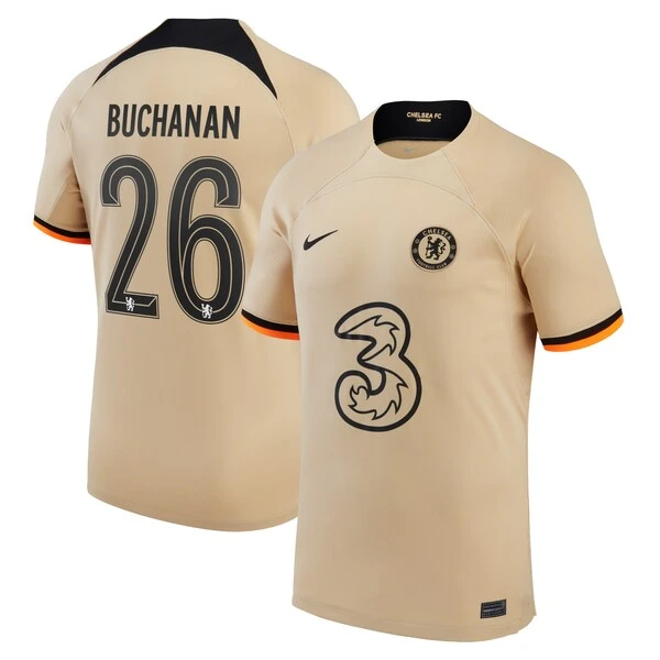 Nike Chelsea Cup Third Stadium Shirt 2022-23 With Buchanan 26 Printing 3 Nike Chelsea Cup Third Stadium Shirt 2022-23 With Buchanan 26 Printing