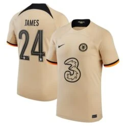Nike Chelsea Cup Third Stadium Shirt 2022-23 With James 24 Printing
