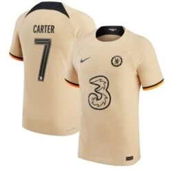 Nike Chelsea Cup Third Vapor Match Shirt 2022-23 With Carter 7 Printing