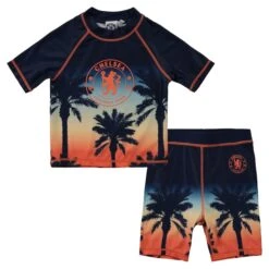 Unknown Chelsea Hawaiian T-Shirt & Short Swim Set - Blue - Boys