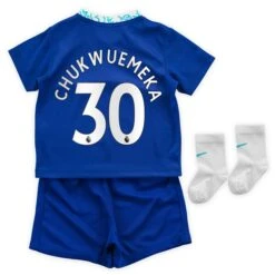 Nike Chelsea Home Stadium Kit 2022-23 - Infants With Chukwuemeka 30 Printing -Nike Store chelsea home stadium kit 2022 23 infants with chukwuemeka 30 printing ss4 p 13350934pv 2u 11evx74msty9y15jofubv c85d395567824346a76766b596f1cb0f