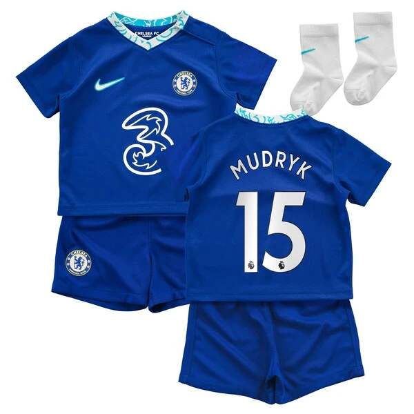 Nike Chelsea Home Stadium Kit 2022-23 - Infants With Mudryk 15 Printing 3 Nike Chelsea Home Stadium Kit 2022-23 - Infants With Mudryk 15 Printing