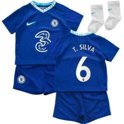Nike Chelsea Home Stadium Kit 2022-23 - Infants With T. Silva 6 Printing