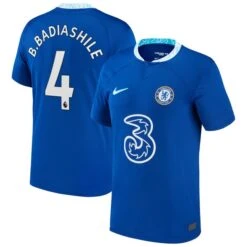 Nike Chelsea Home Stadium Shirt 2022-23 - Kids With B.Badiashile 4 Printing