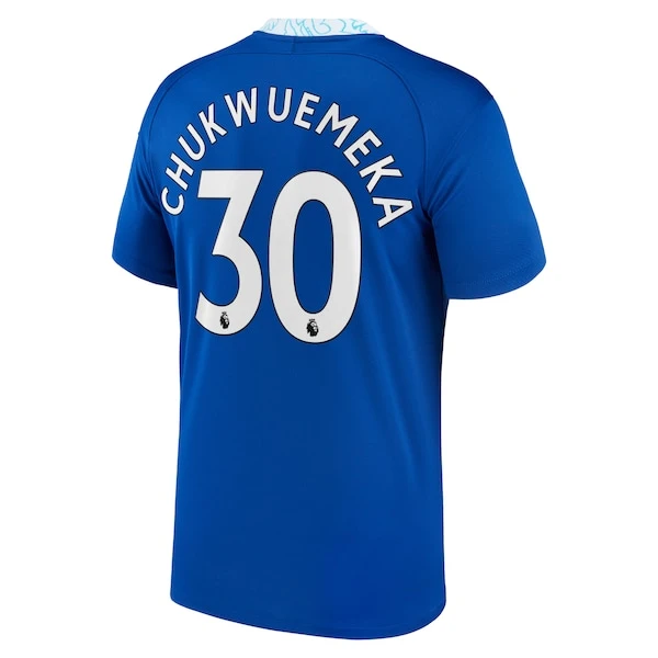 Nike Chelsea Home Stadium Shirt 2022-23 - Kids With Chukwuemeka 30 Printing 5 Nike Chelsea Home Stadium Shirt 2022-23 - Kids With Chukwuemeka 30 Printing - Image 3