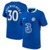 Nike Chelsea Home Stadium Shirt 2022-23 - Kids With Chukwuemeka 30 Printing