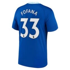 Nike Chelsea Home Stadium Shirt 2022-23 - Kids With Fofana 33 Printing -Nike Store chelsea home stadium shirt 2022 23 kids with fofana 33 printing ss4 p 13360788pv 2u 1ekmofi9udai81l5q3dyv f8d97440abb44453ad8baeab8c67e9e7