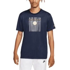 Chelsea Nike Repeat T-Shirt - Navy