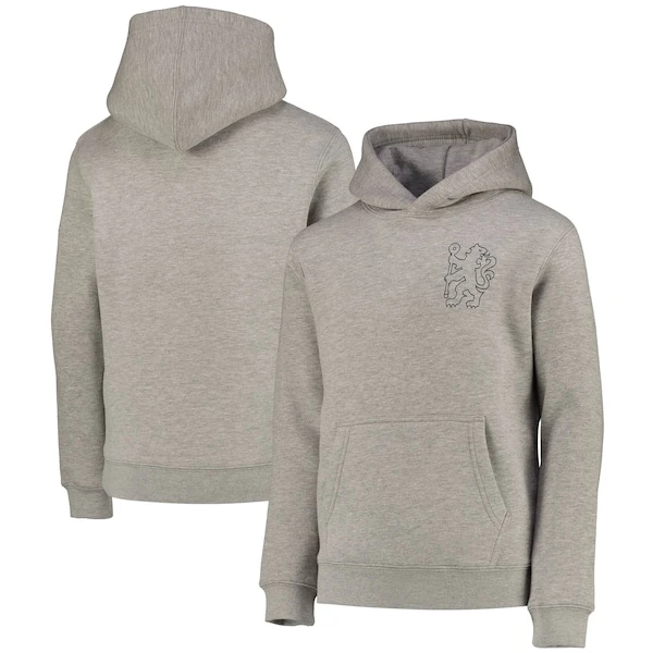 Chelsea Pride Of London Hoodie - Grey Marl - Girls 2 Chelsea Pride Of London Hoodie - Grey Marl - Girls