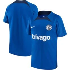 Nike Chelsea Strike SS Top - Blue - Kids