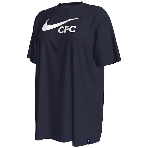 Chelsea Swoosh T-Shirt - Navy - Womens 4 Chelsea Swoosh T-Shirt - Navy - Womens - Image 2