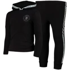 Chelsea Tape Long Pyjamas - Black - Boys