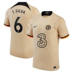 Nike Chelsea Third Stadium Shirt 2022-23 With T. Silva 6 Printing