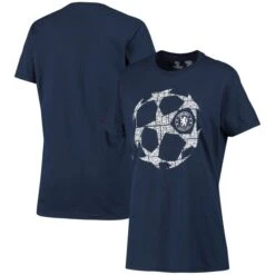 Chelsea UEFA Champions League T-Shirt -Navy - Womens