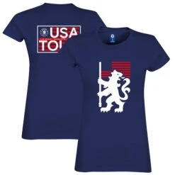 Chelsea USA Tour T-Shirt - Navy - Womens