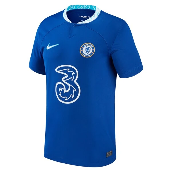 Nike Chelsea WSL Home Stadium Shirt 2022-23 - Kids With Bright 4 Printing 4 Nike Chelsea WSL Home Stadium Shirt 2022-23 - Kids With Bright 4 Printing - Image 2