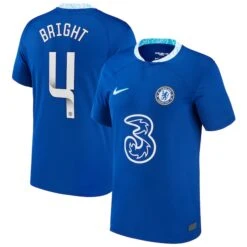 Nike Chelsea WSL Home Stadium Shirt 2022-23 - Kids With Bright 4 Printing