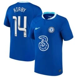 Nike Chelsea WSL Home Stadium Shirt 2022-23 - Kids With Kirby 14 Printing