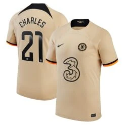 Nike Chelsea WSL Third Stadium Shirt 2022-23 With Charles 21 Printing