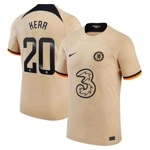 Nike Chelsea WSL Third Stadium Shirt 2022-23 With Kerr 20 Printing 3 Nike Chelsea WSL Third Stadium Shirt 2022-23 With Kerr 20 Printing