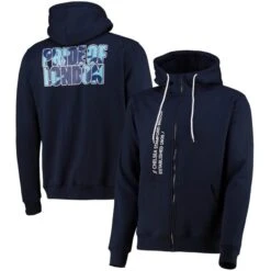 Chelsea Zip Through Hoody - Navy - Mens